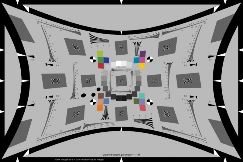 eSFR广角测试卡 ISO预畸变失真120-150ºFoV 